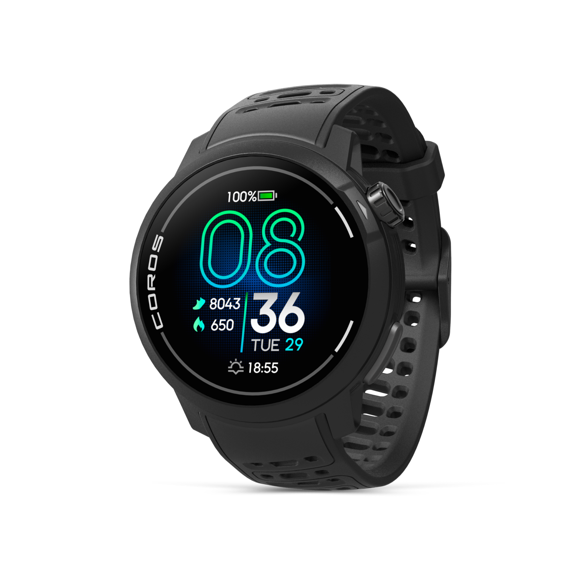 COROS PACE Pro AMOLED GPS running watch with 1.3-inch 1500 nits display and rapid response for high performance runners