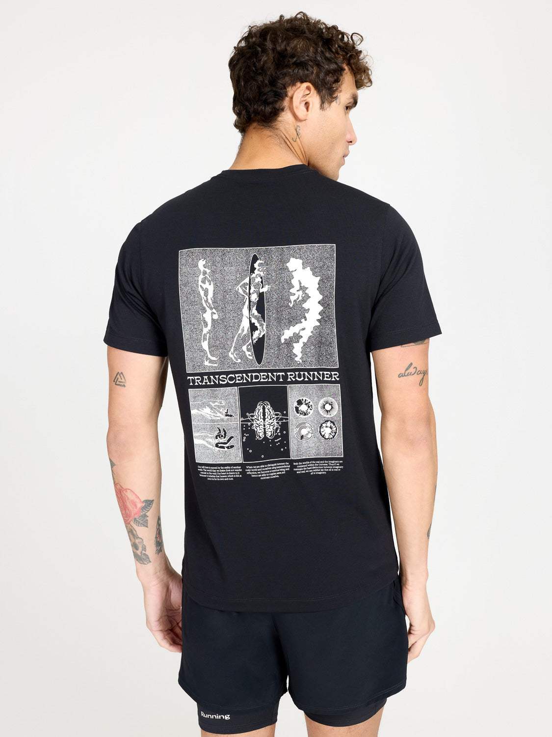 Transcendent Runner T-Shirt - Black