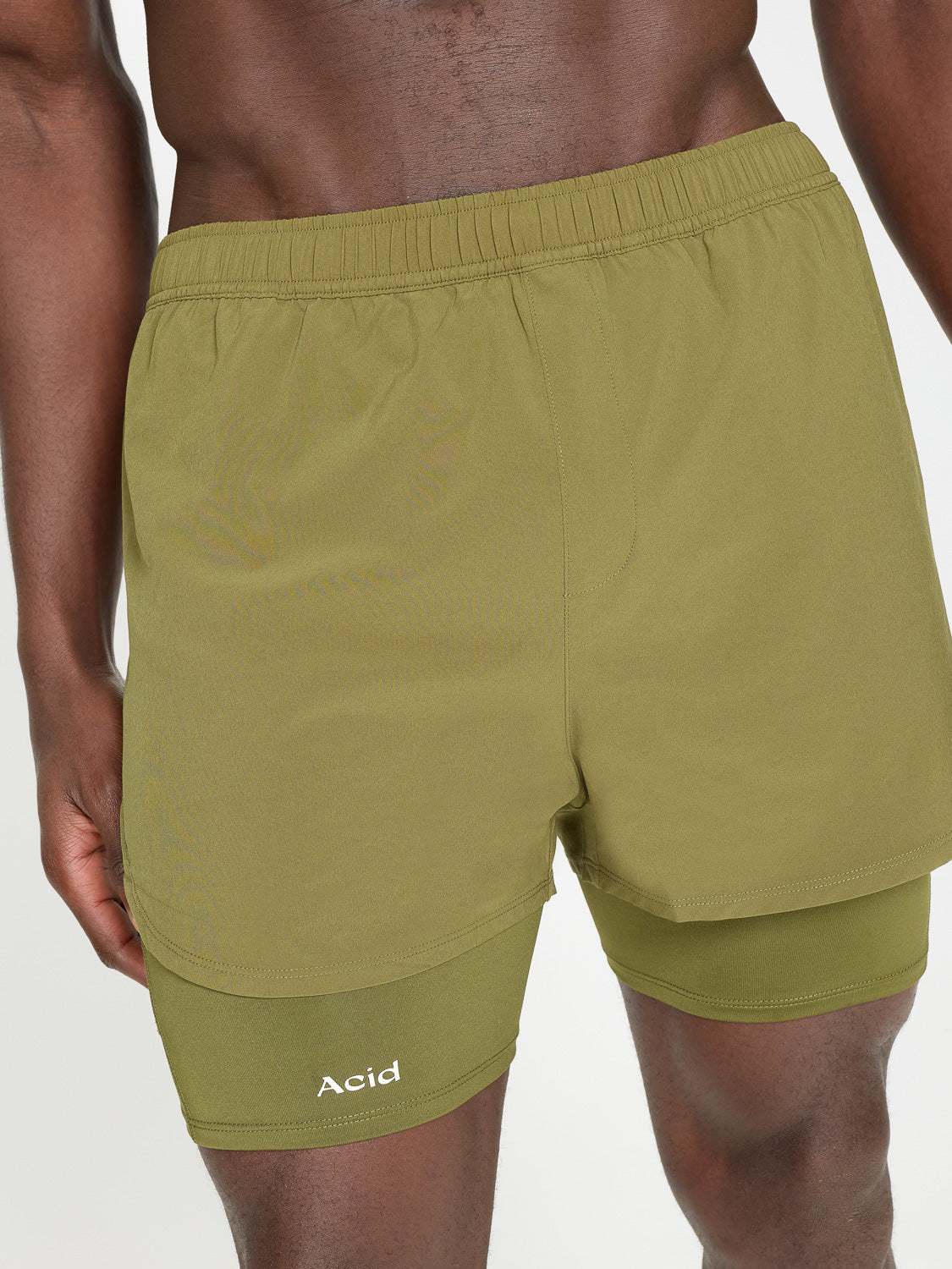 2-in-1 Shorts - Dark Olive