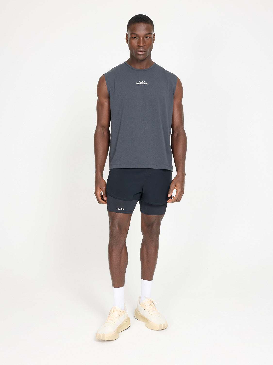 Men's Logo Tank - Graphite