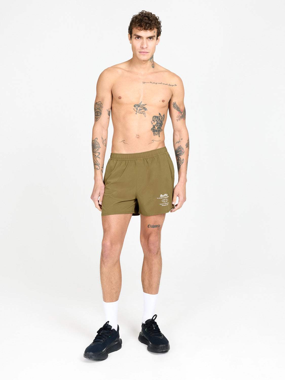 Suffer Hybrid Shorts - Dark Olive