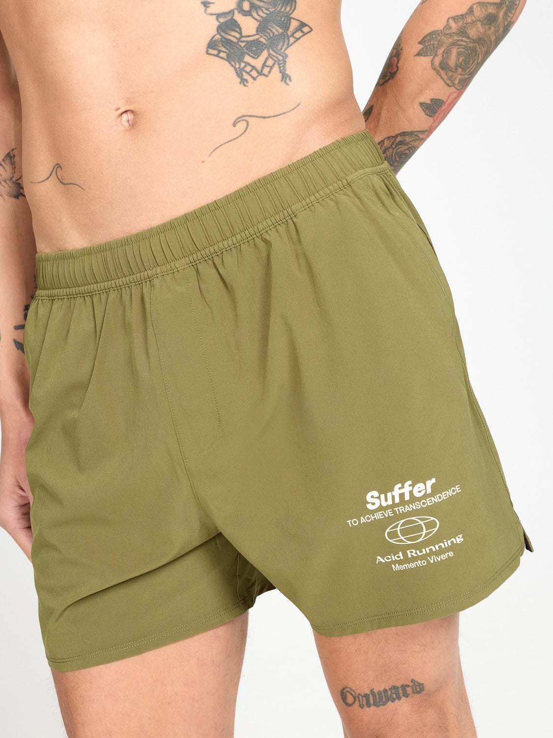 Suffer Hybrid Shorts - Dark Olive