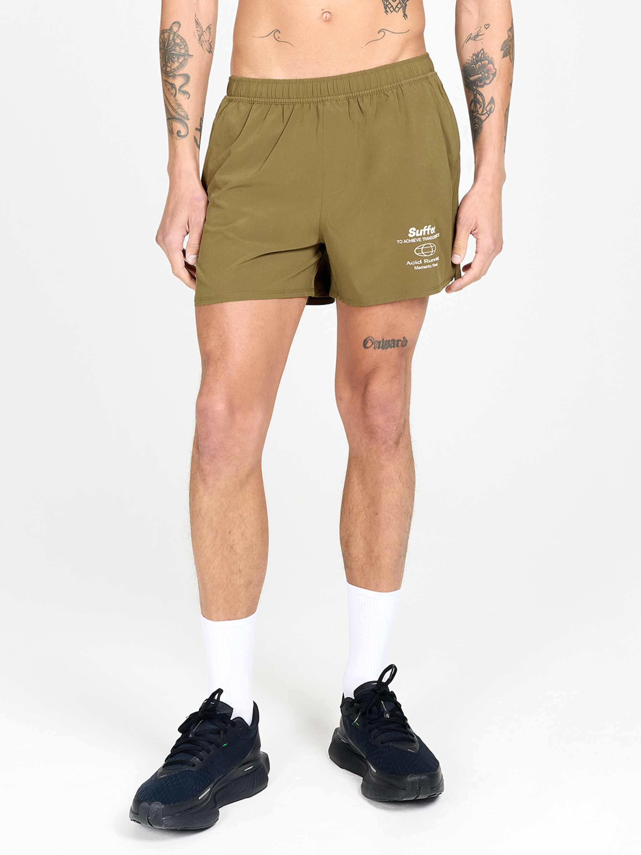 Suffer Hybrid Shorts - Dark Olive