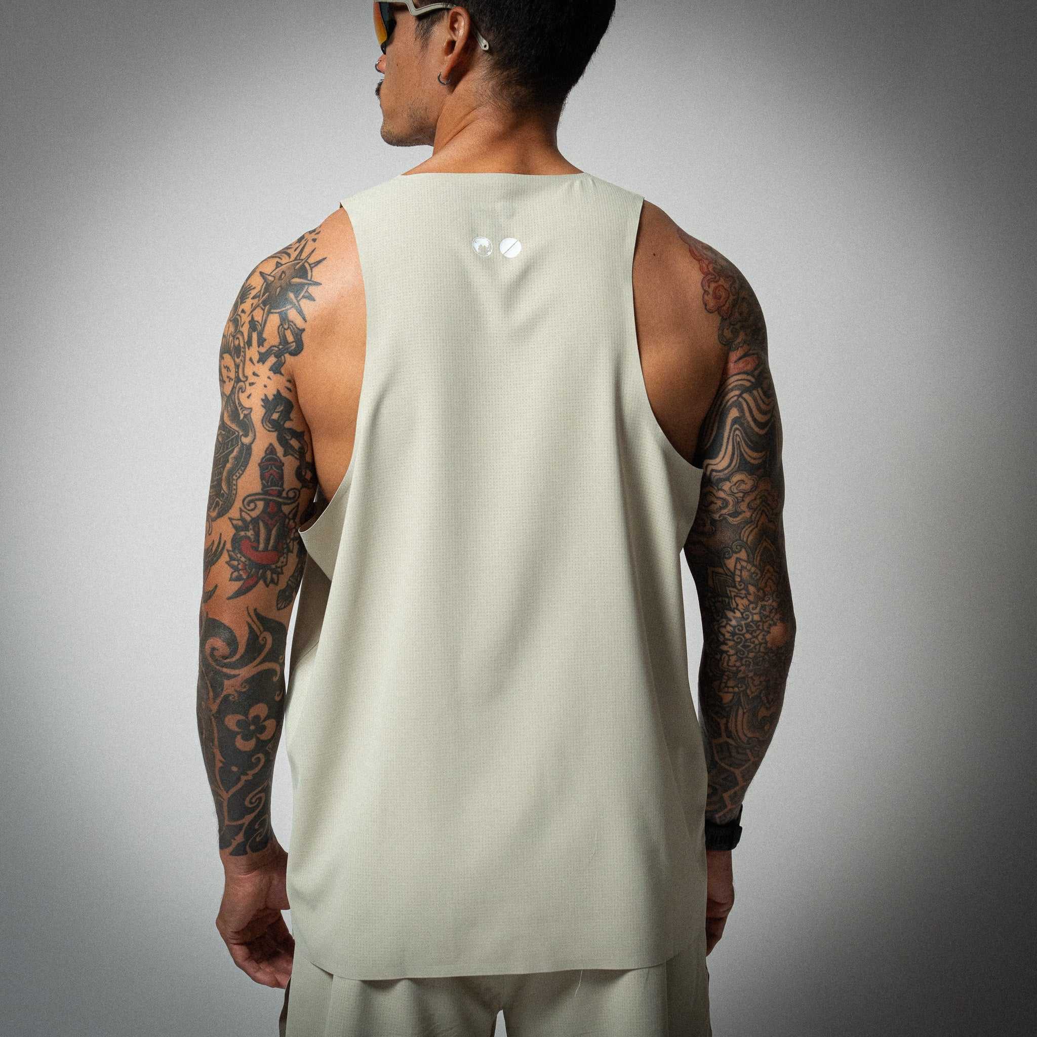 Aeria Fortis Race Tank Beige