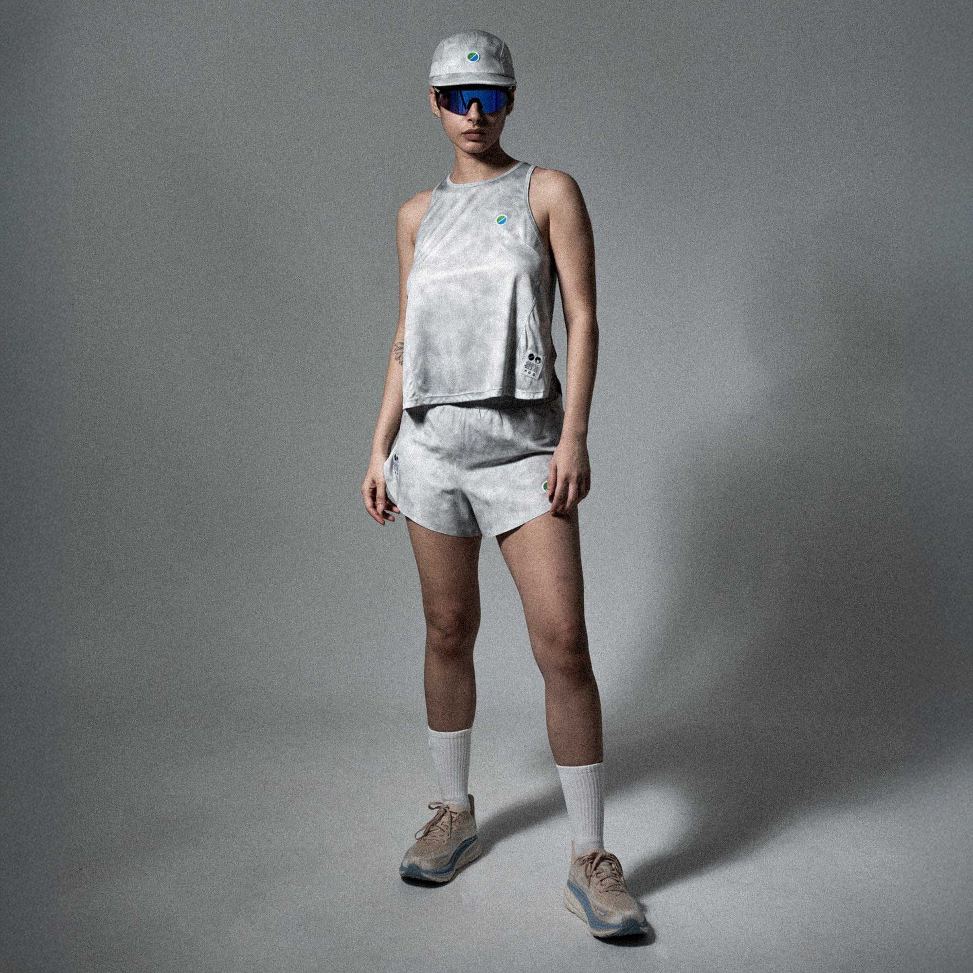 V3 Core WMNS 3" Shorts Grey Tie-Dye