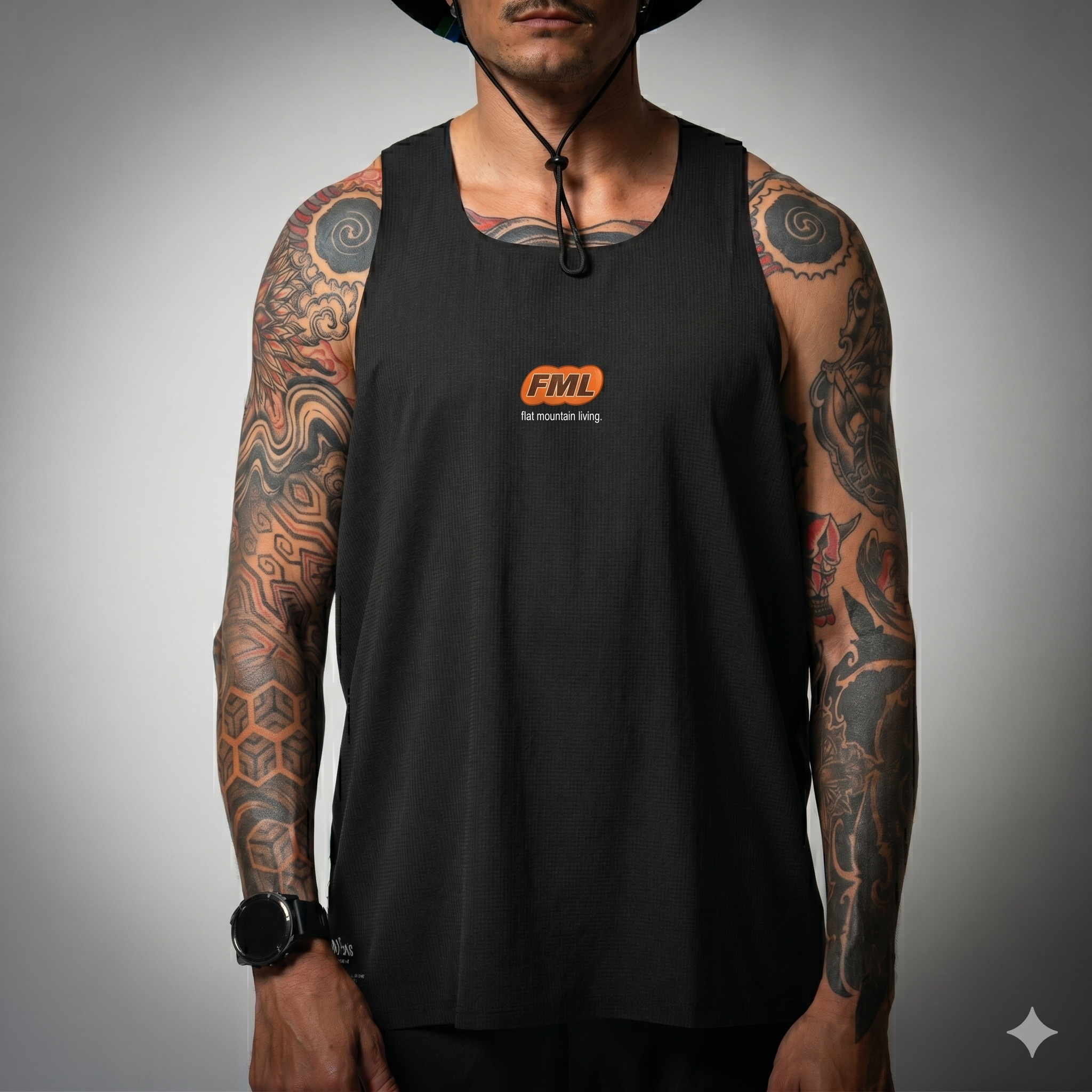 FMLxAtlas Race Tank Black