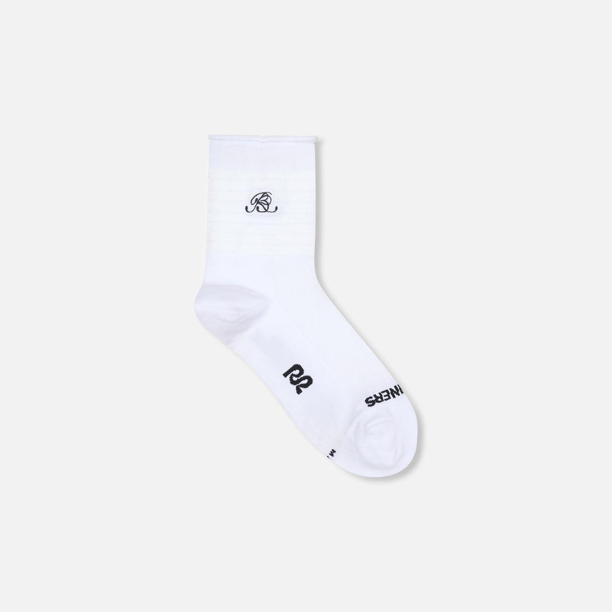 Grid Knit™ Socks - White with Black - 2 Pack