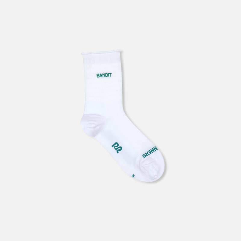 Grid Knit™ Socks - White with Gulfstream - 2 Pack