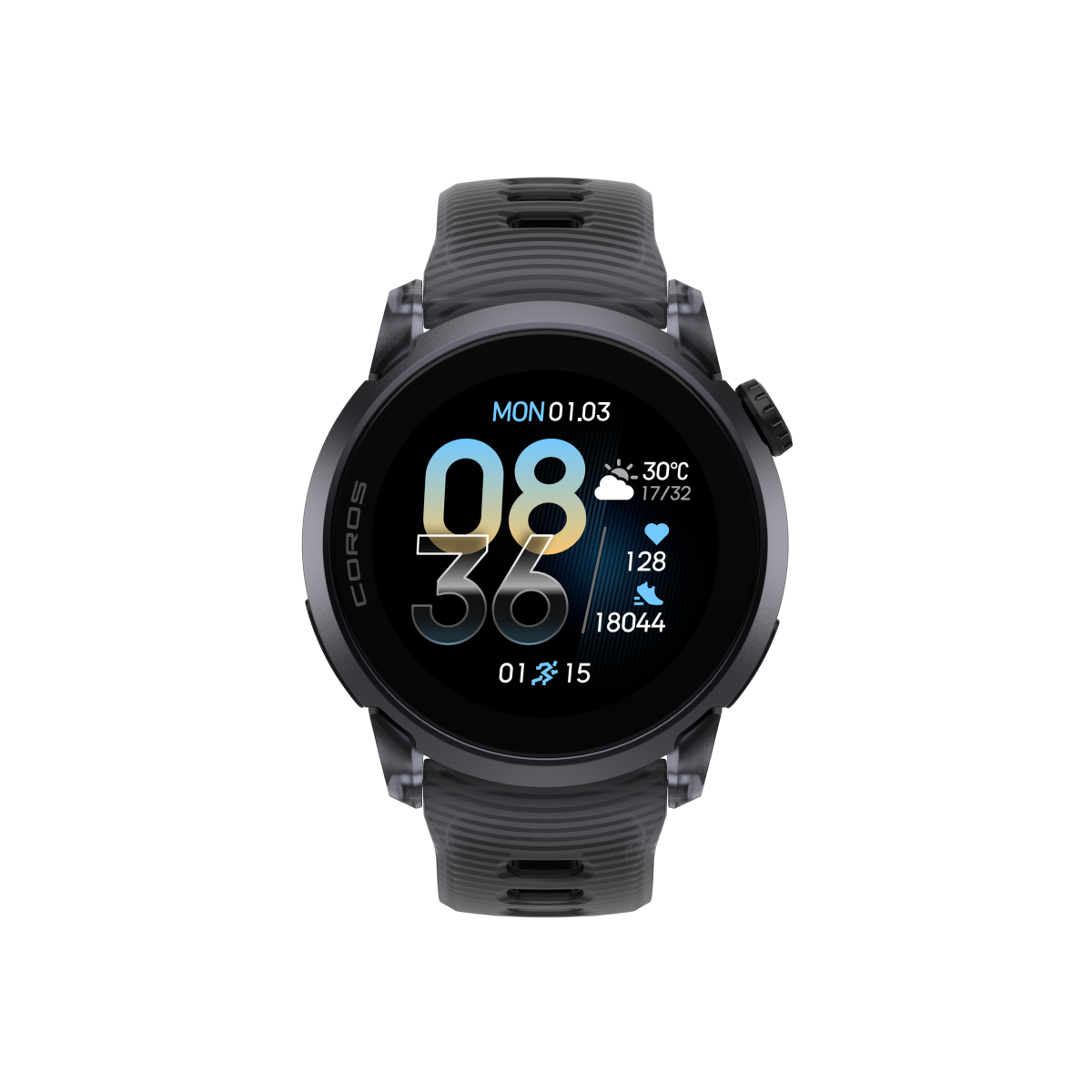 COROS PACE 4 Aluminium premium AMOLED GPS sport watch with aluminium bezel and nylon band