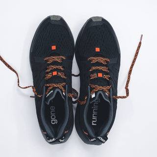 sundays shades of black running shoes with breathable upper and supportive midfoot design.