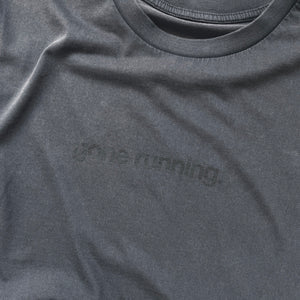 tee, gone running, vintage black (improves with age).