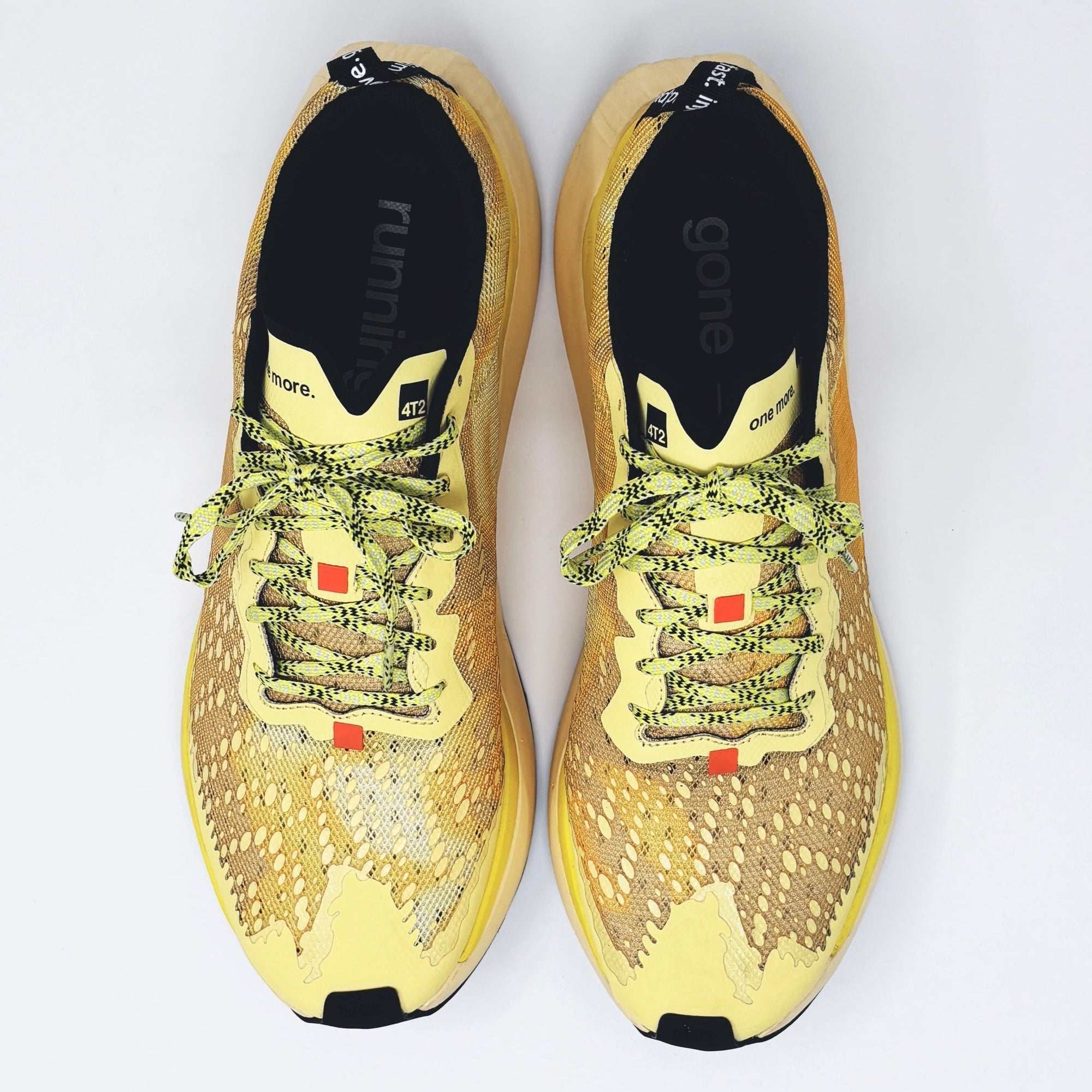 yellow personality personality running shoes with breathable upper and grippy rubber outsole