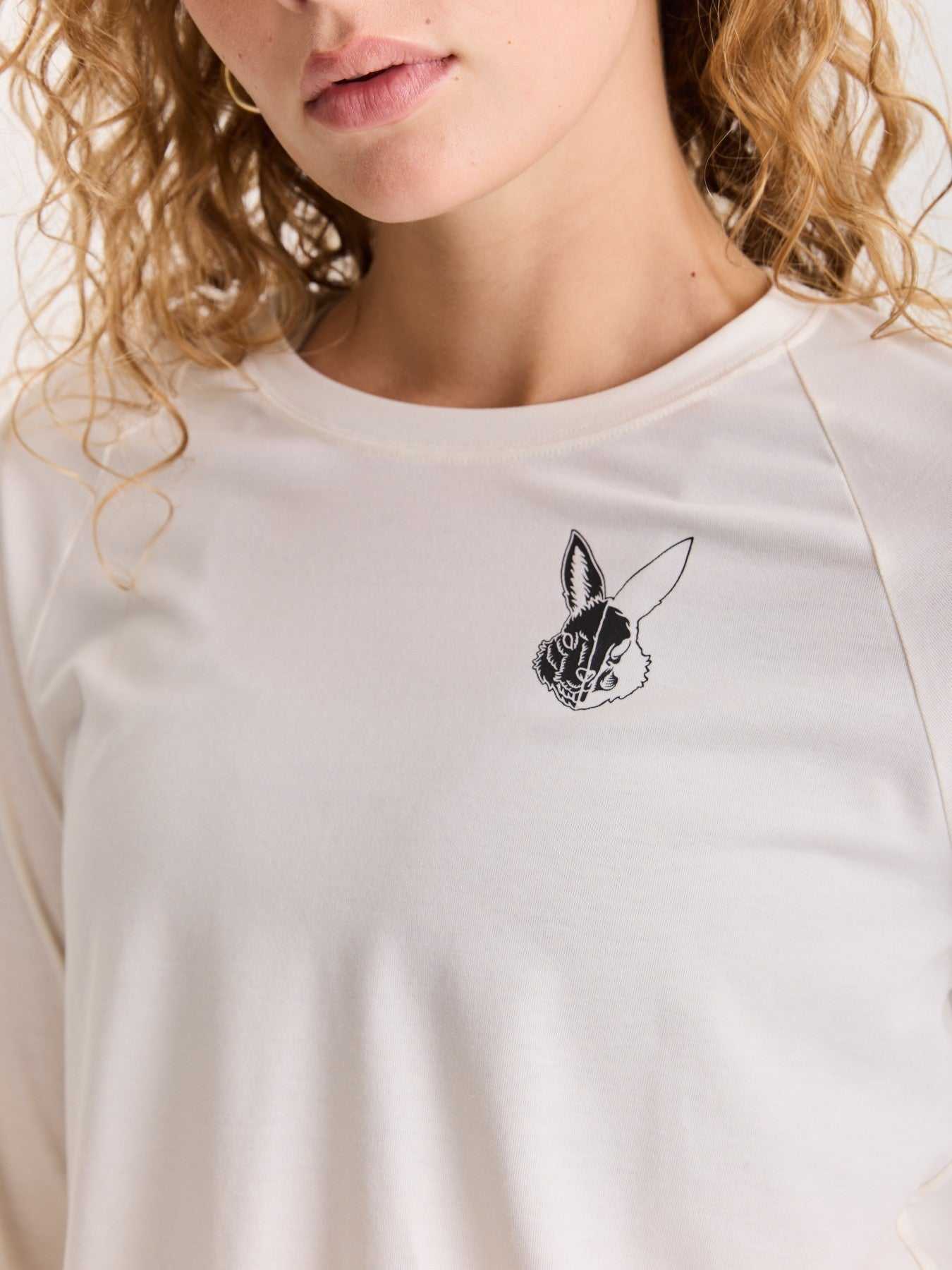 Women's Long Sleeve T-Shirt - Bone