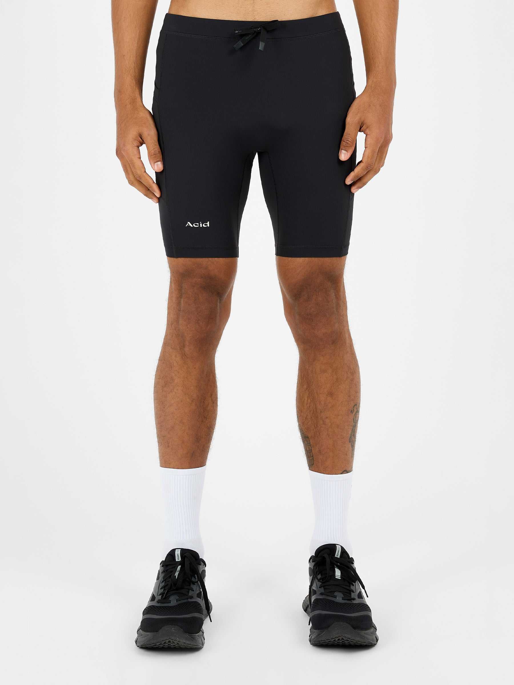Men's Logo Half Tight - Black