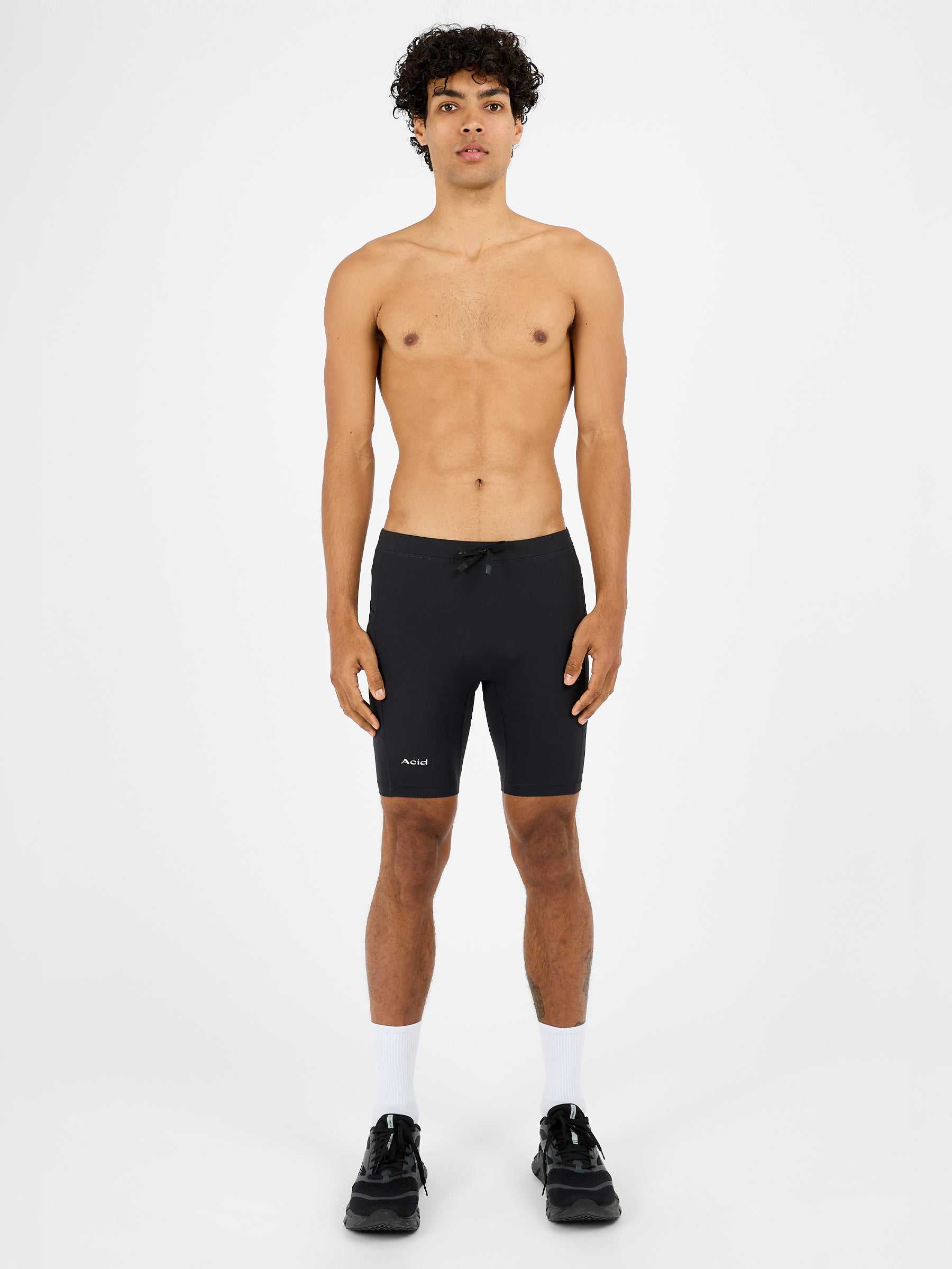 Men's Logo Half Tight - Black