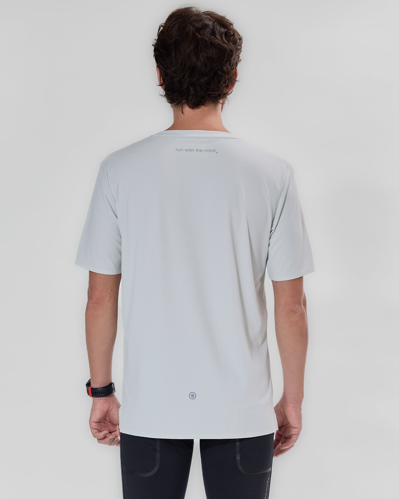 Koumori Training T-Shirt Off White, breathable fabric, back view.