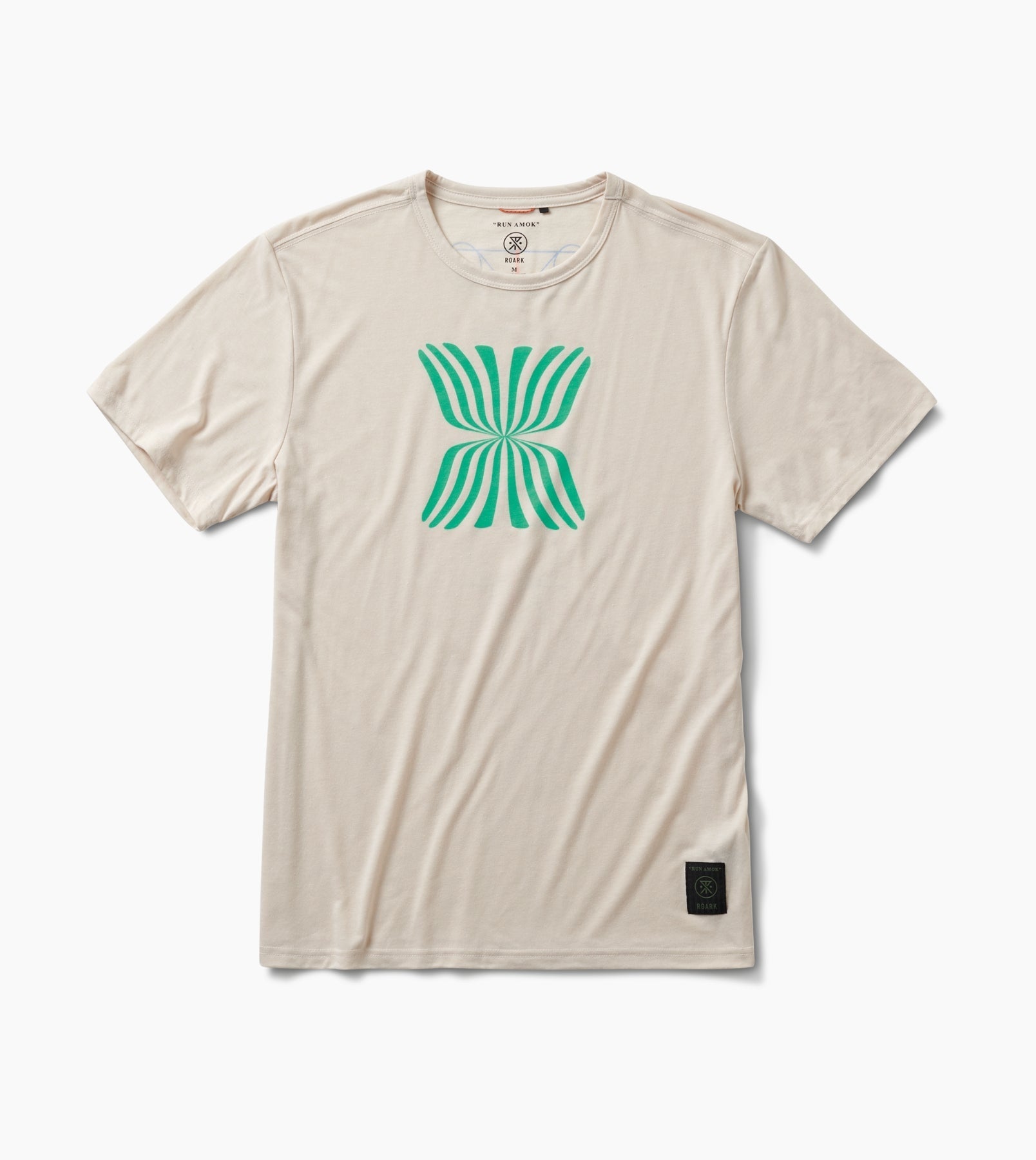 Mathis Core Running Tee in lightweight DriRelease Jersey Knit fabric with stylish chest print.