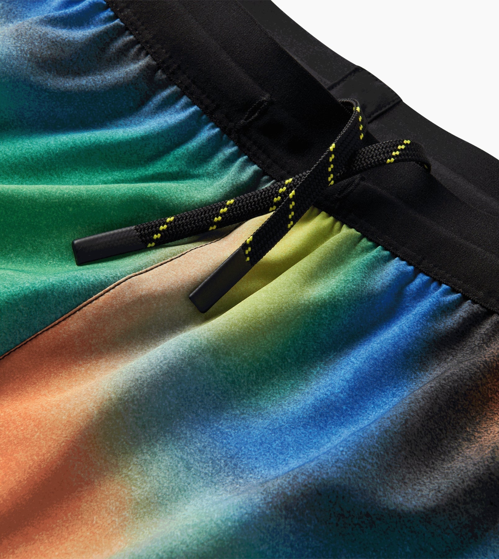 Alta Shorts 5" with custom tie-dye and drawstring waistband.