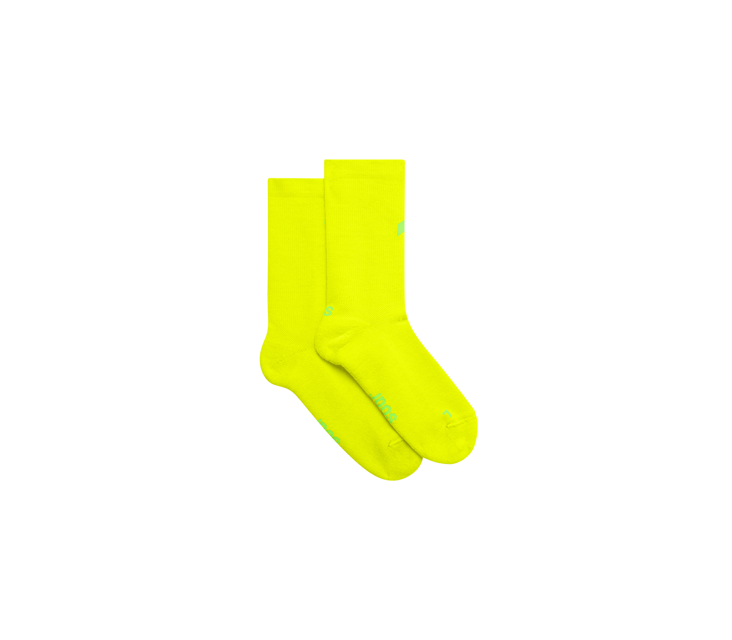 Merino Crew Sock | Fluro Yellow