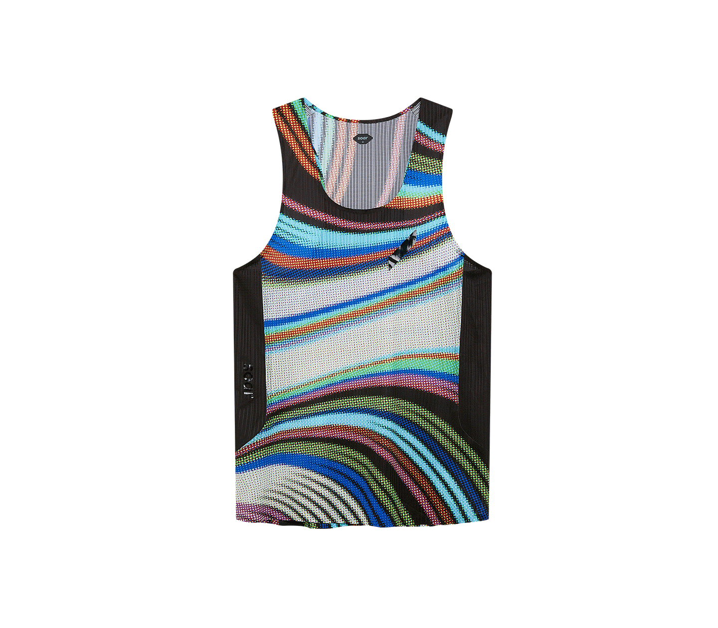 Men's Race Vest 2.0 Print | Dark Dot Stripe