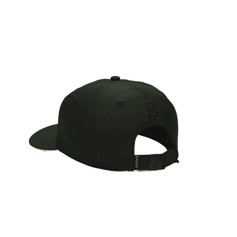 Cursive "BR" Nylon Dad Hat - Dark Fatigue