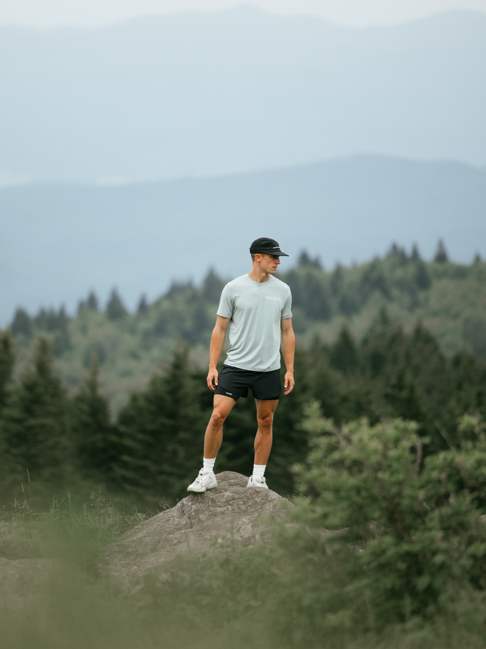 Runner's Fate T-Shirt in Iced Green, ultra lightweight and sustainable.