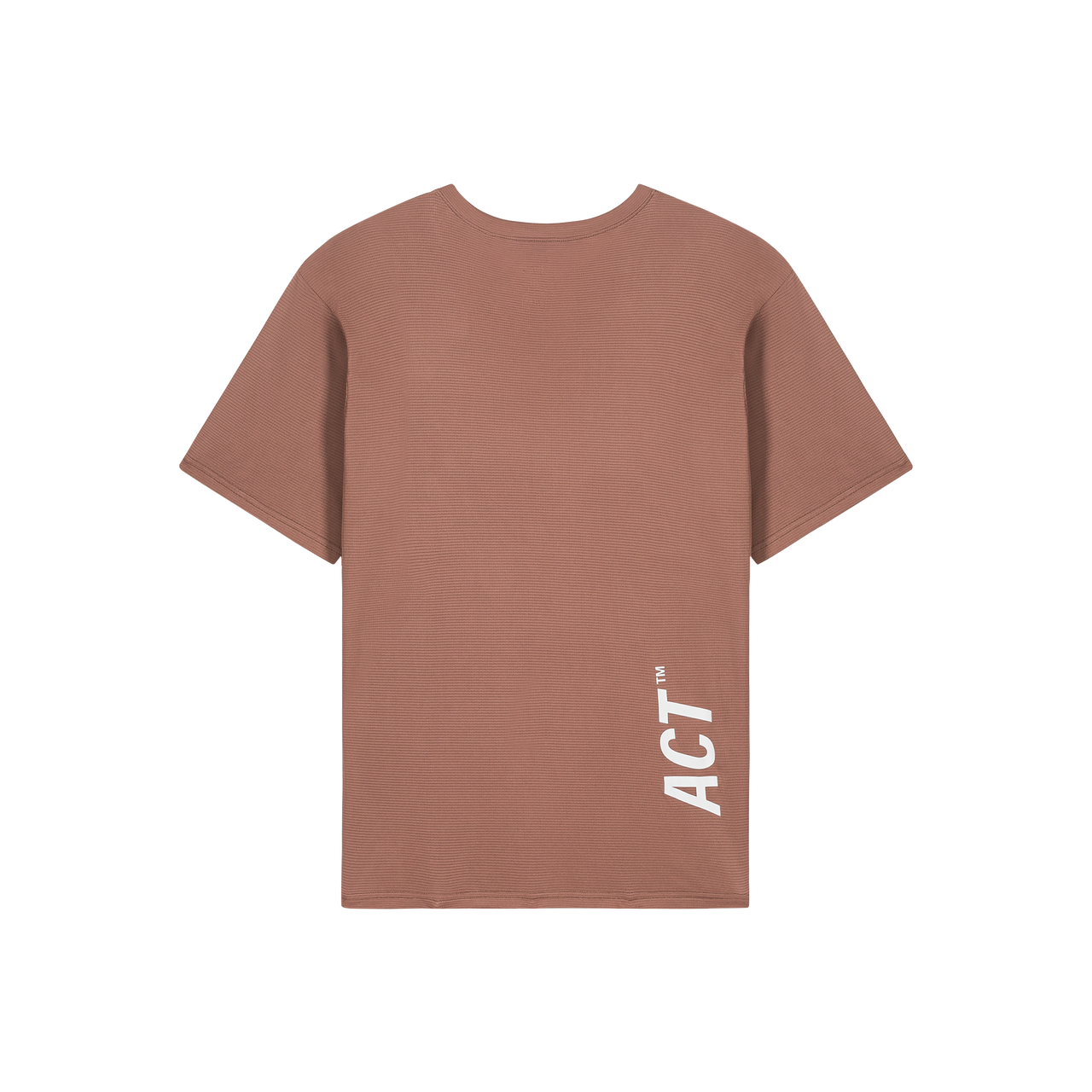BioPerf™️ Running T-Shirt in terracotta color, ultra-lightweight and breathable, made from 100% plant-based nylon.