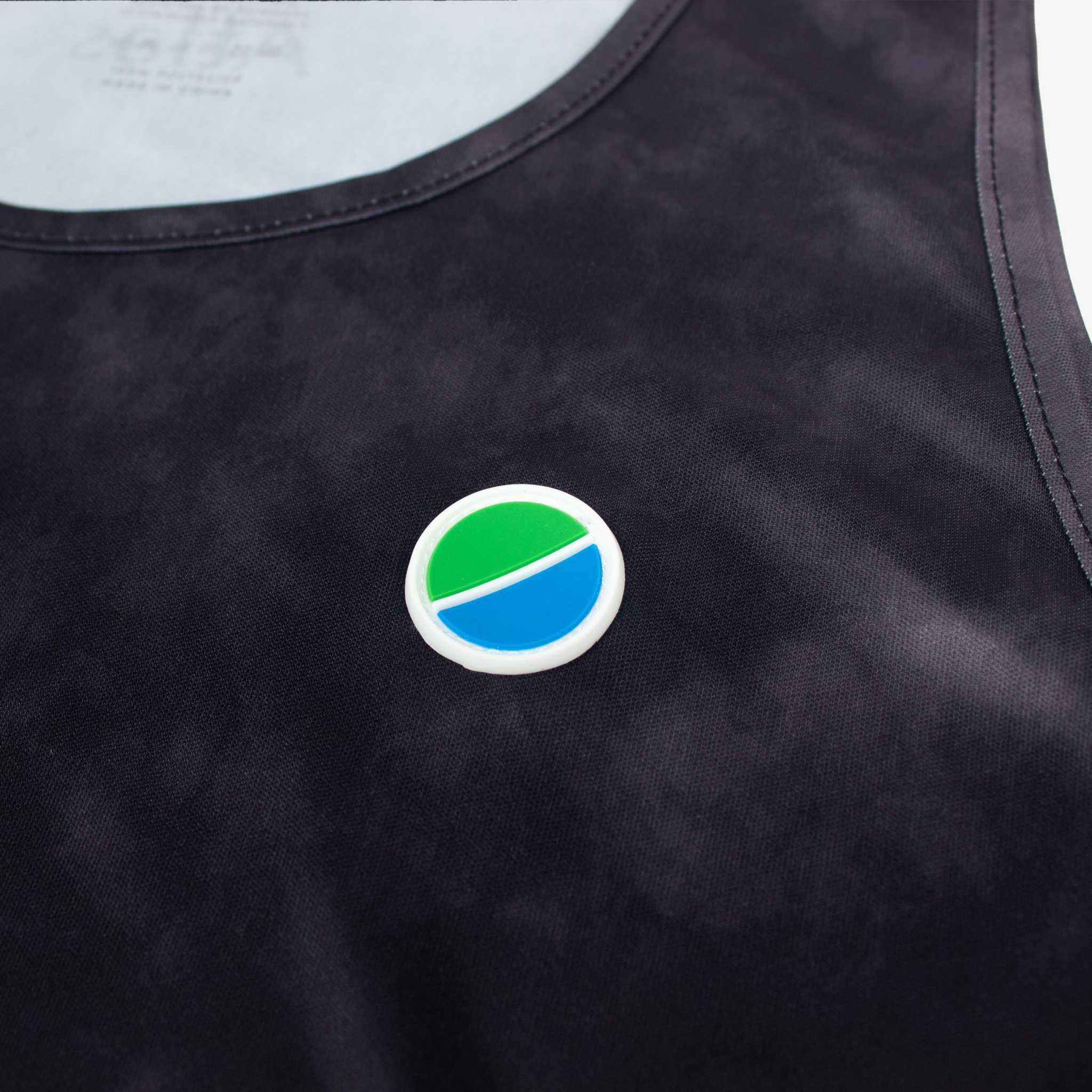FMLxAtlas WMNS Race Tank Black Tie-Dye