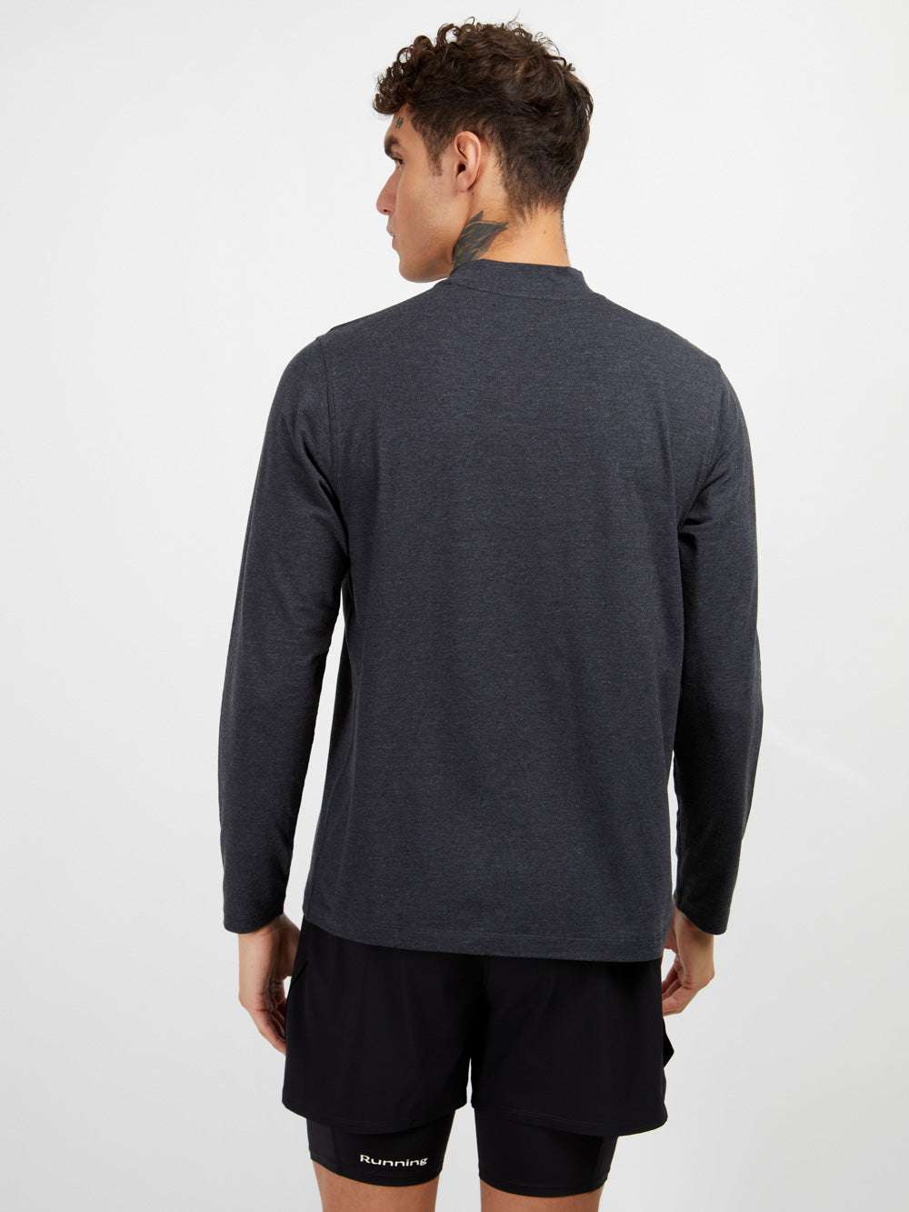 Mock Neck Long Sleeve - Vintage Black