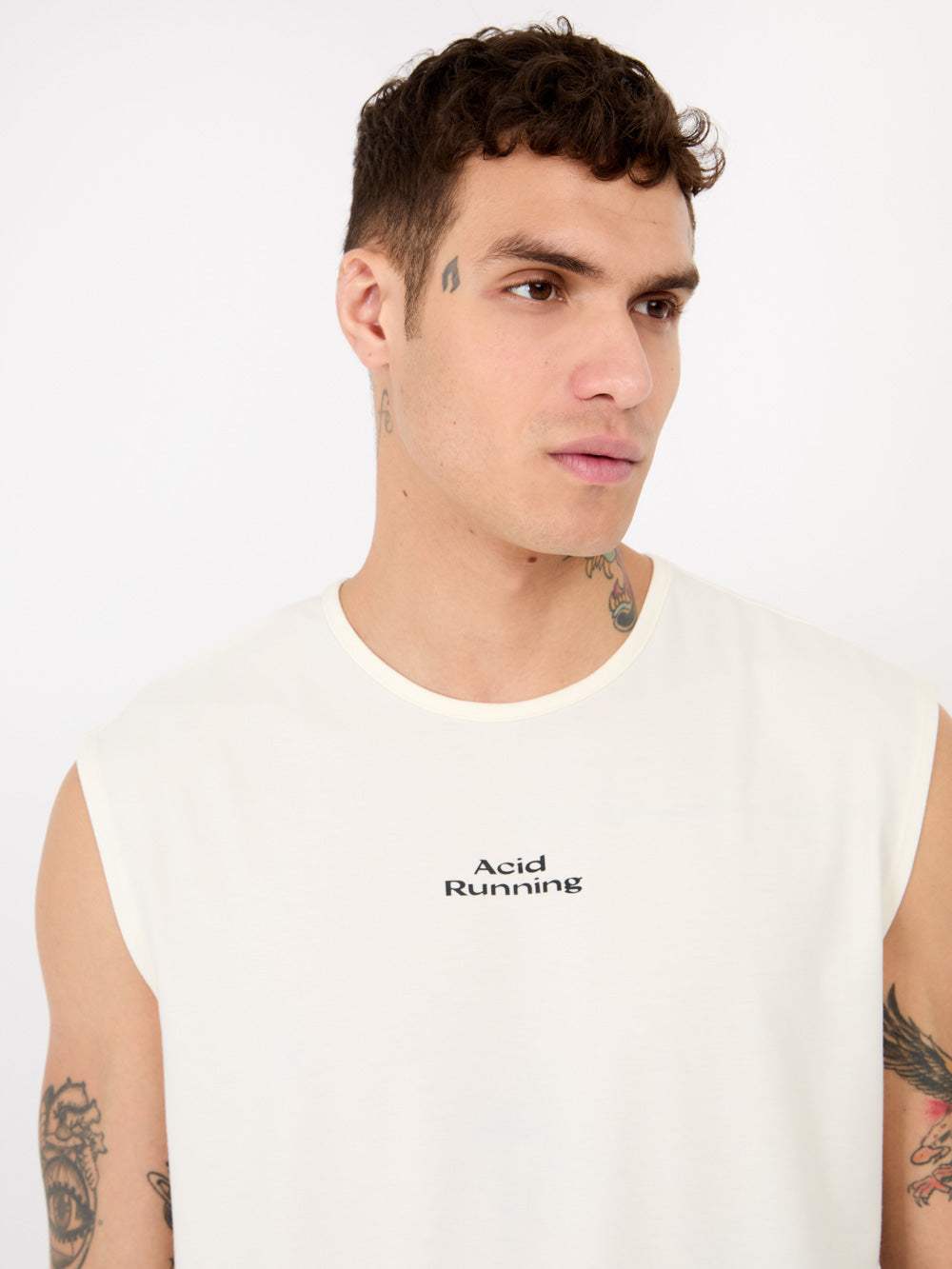 Men's Logo Tank - Bone