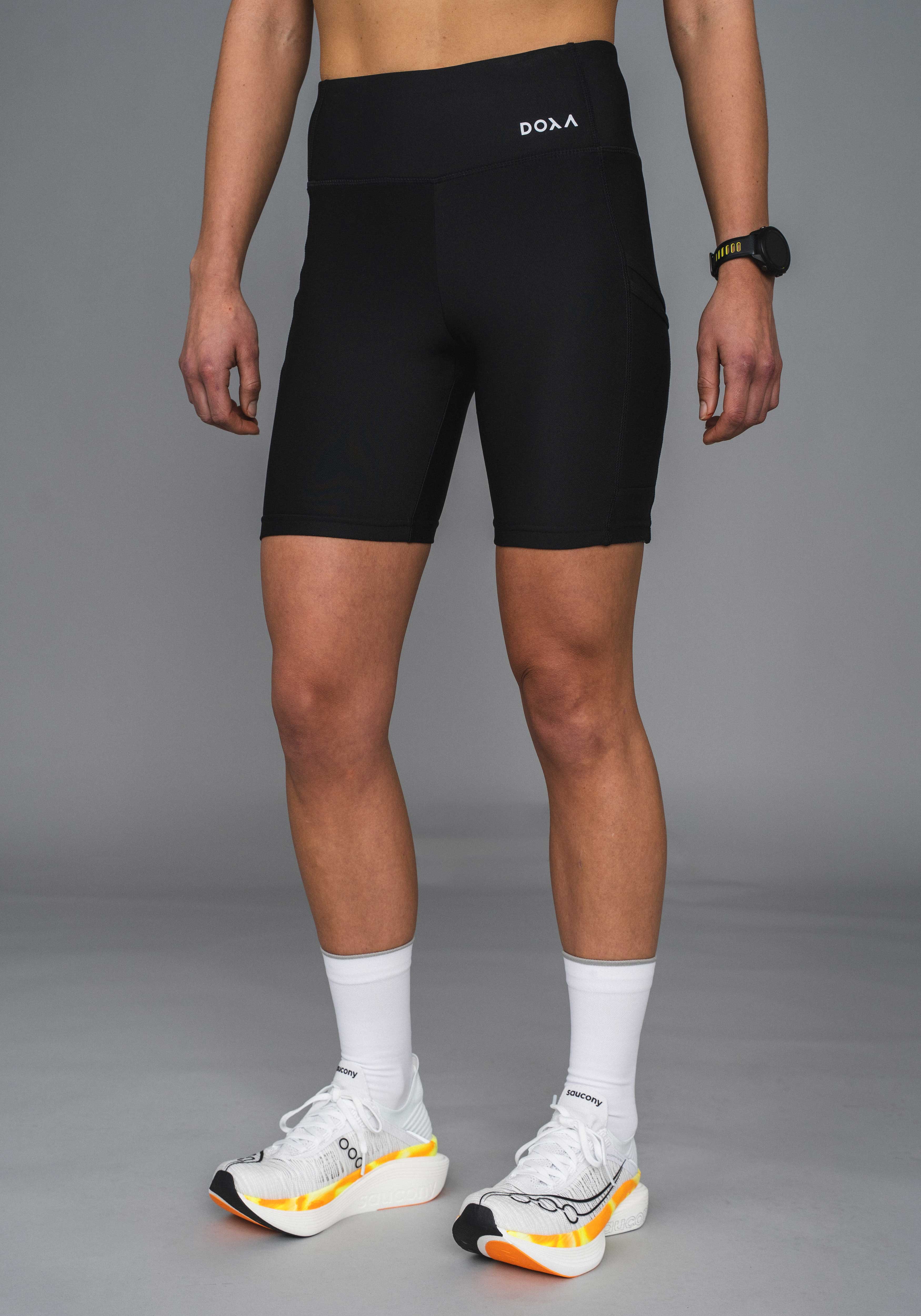 DOXA Run WNS RERUN HALF TIGHTS 8¨ Tights Black 02