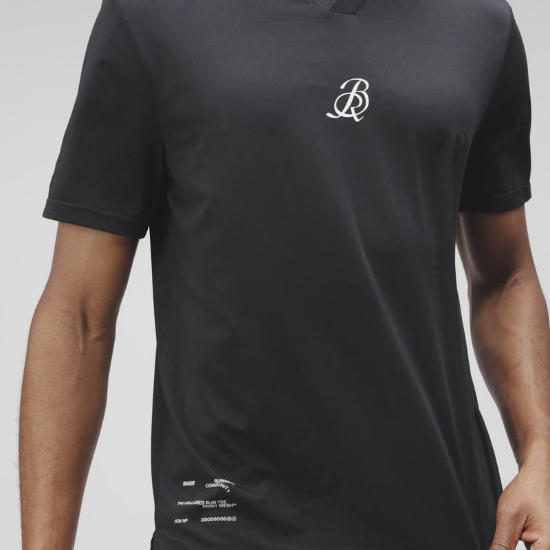 NanoMesh™ Collared Performance Tee - Black
