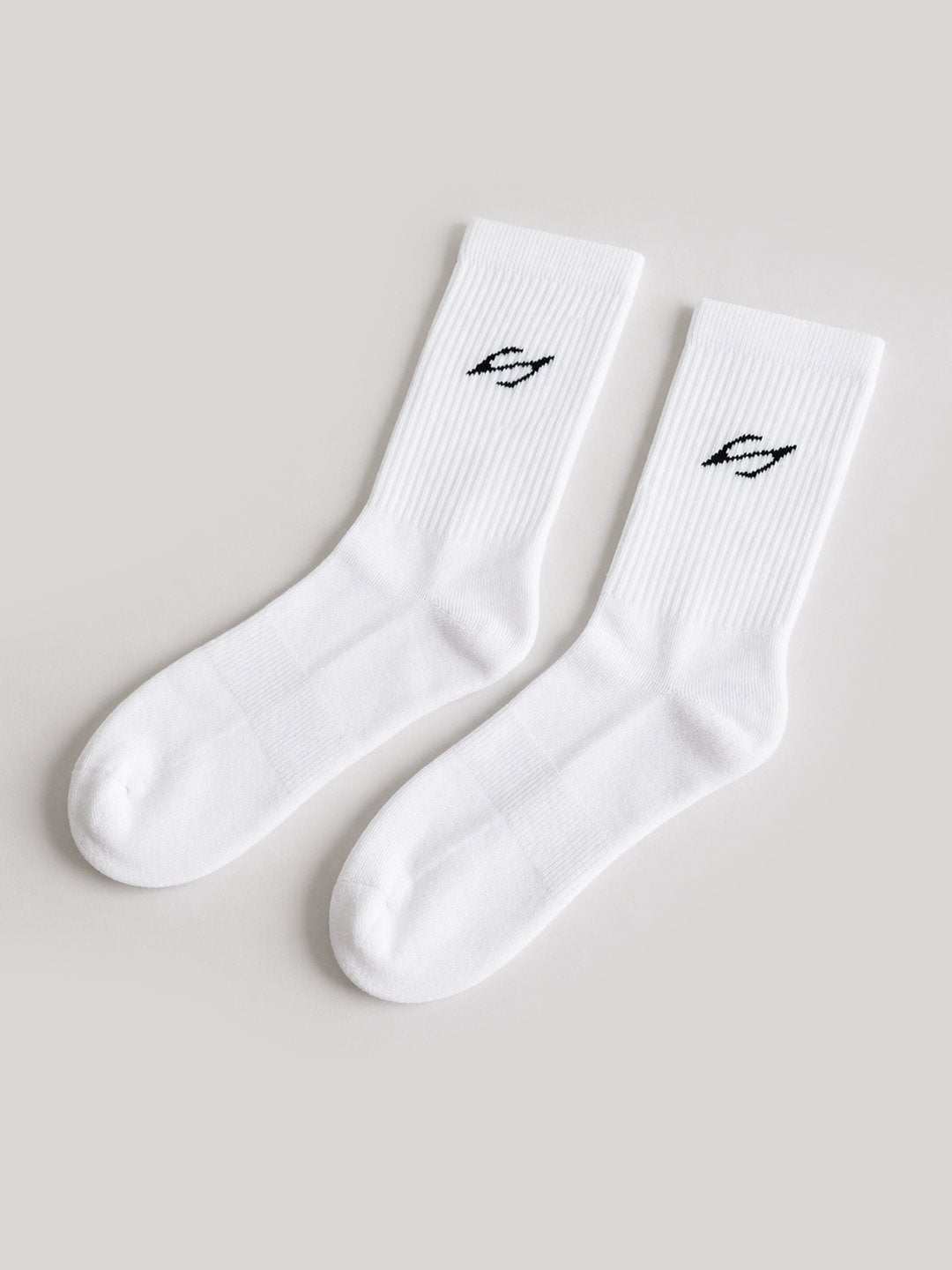 SL-150 Crew Socks White - 1