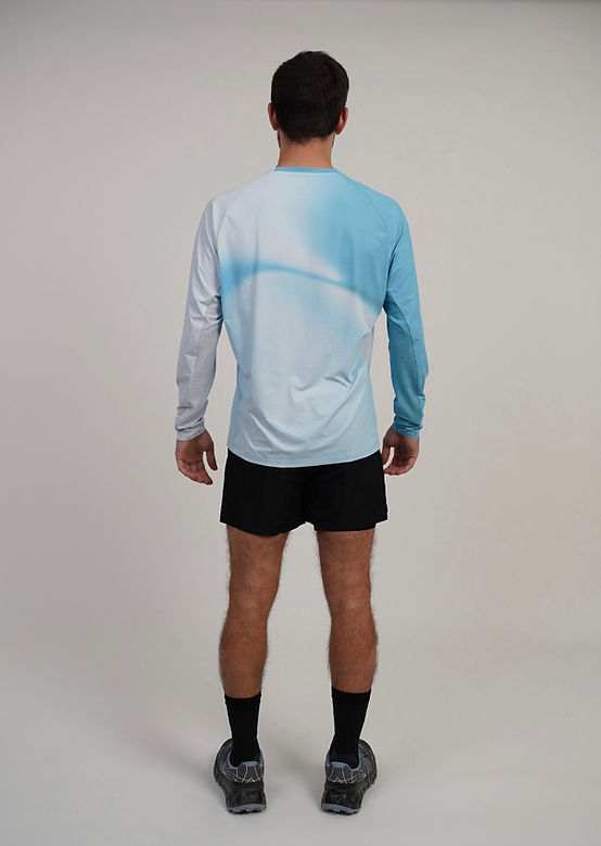Motion Gradient Longsleeve - Aqua