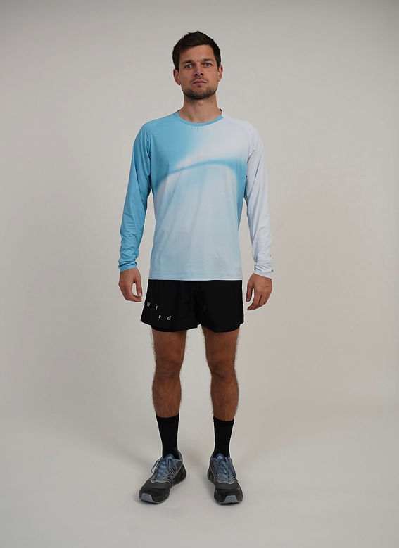 Motion Gradient Longsleeve - Aqua