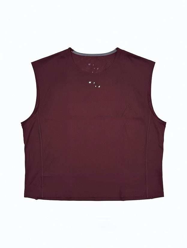 Tech Cropped Vest - Brick