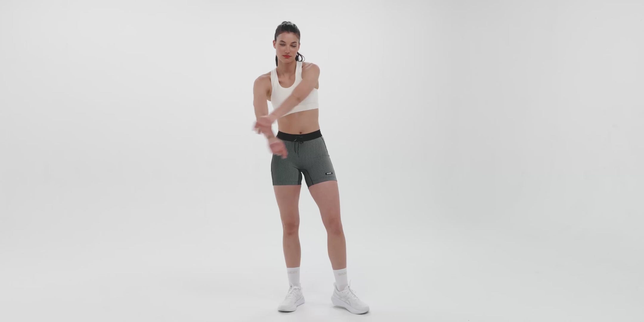 Stamina™ Scoop Neck Run Bra - Chalk