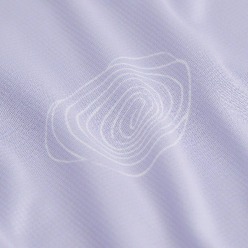 Drift™ "Chaos Triple Front" Performance Tee detail showcasing lightweight, breathable fabric.