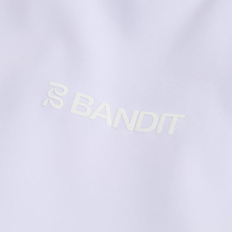 Reflective logo detail on Stamina™ 5" Women's Compression Shorts fabric.