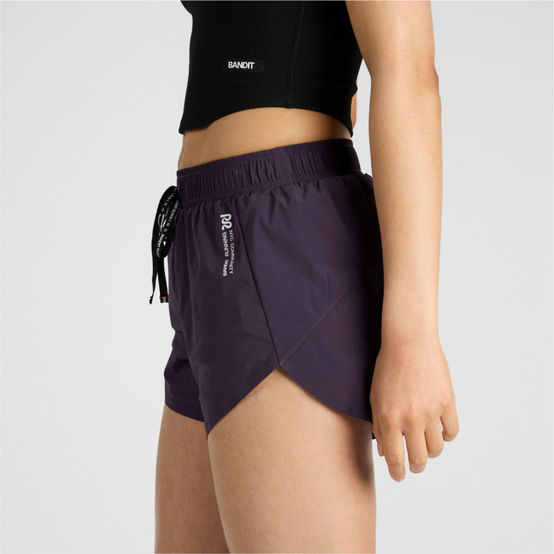Vento™ 4" Women's Training Short with perforated hem, black drawcord, and built-in brief.